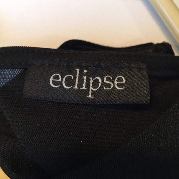 Eclipse Form Fitting Mini Dress Velvet Glitter - Picture 6 of 8